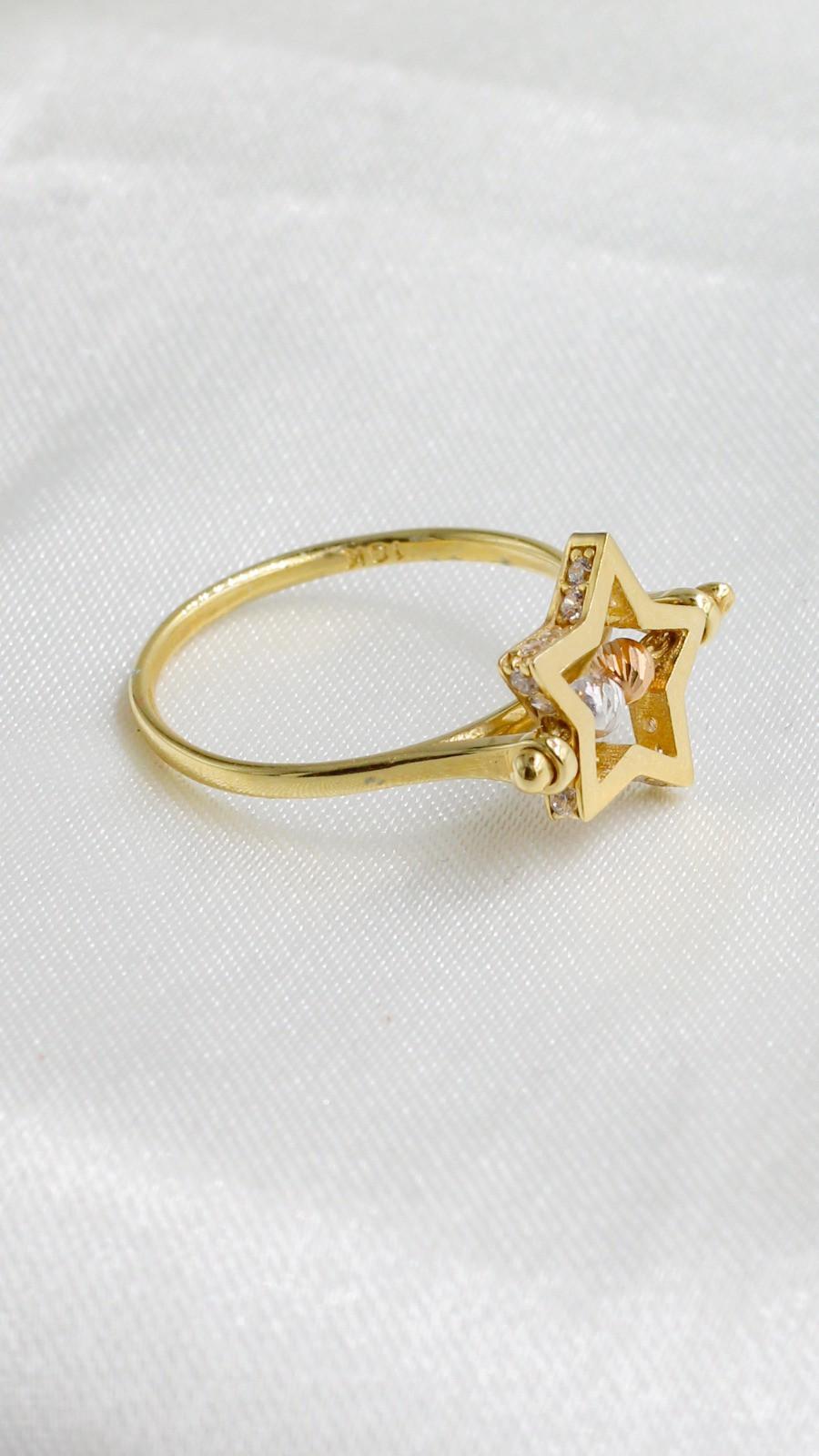 REAL GOLD RING 18k (SIZE: 6.2) 2.12 gms