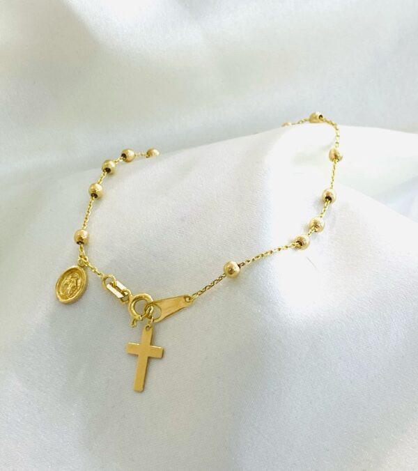 Real Gold Rosary Bracelet 18K(2.53 gms)