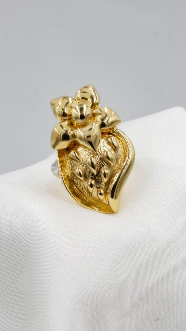 gold colorReal Gold Ring 18K (Size: 9.3) - Sola Gold
