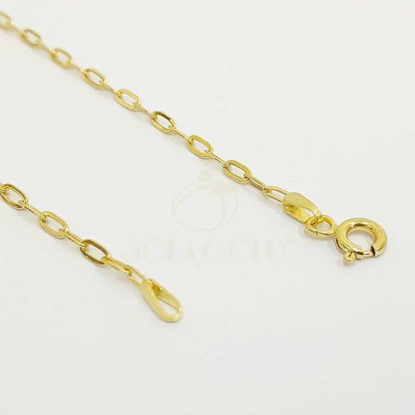 Real Gold Paper Clip Chain 18k (1.29/1.37 gms) - Image 2