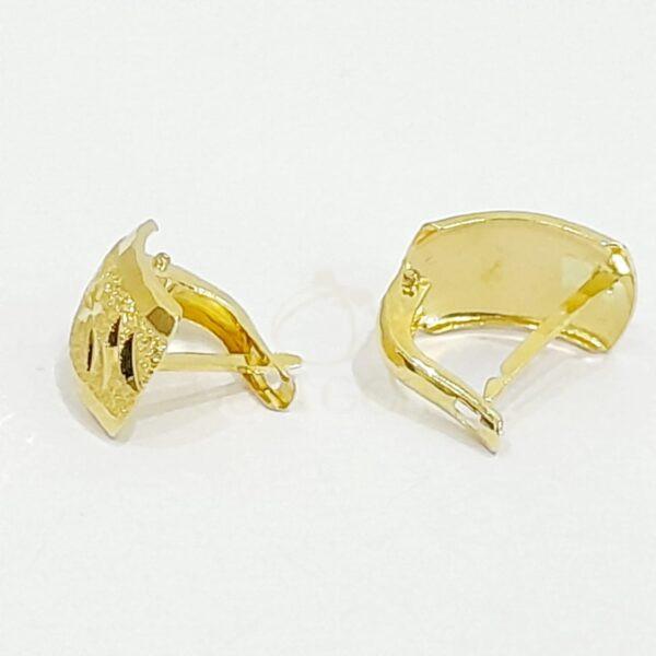 Elegant Design Clip Earring 18k Gold 1.19/1.25 gms - Image 2