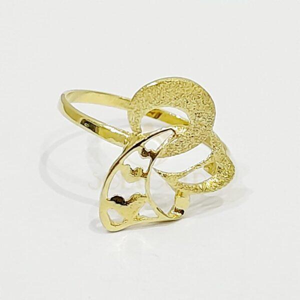 Real Gold Rare Design Ring 18k ( Size 6) 1.20 gms - Image 3