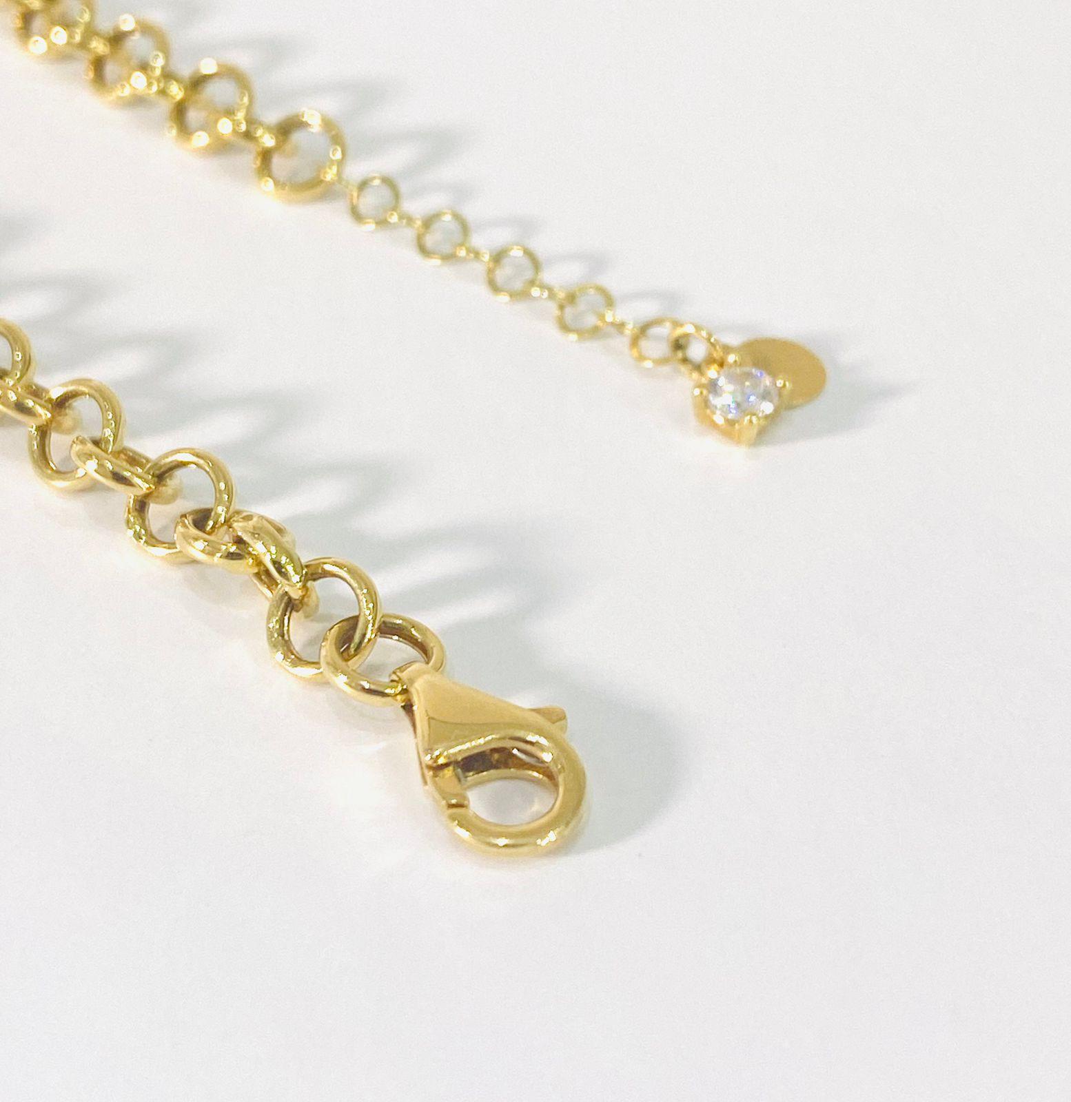 18k Heart Gold Bracelet (8.53 gms) - Image 2