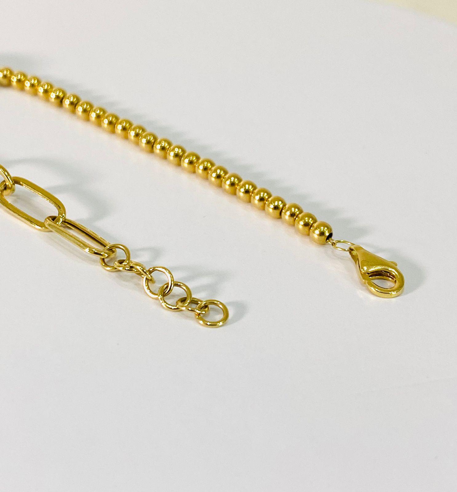 18k Ladies Heart Gold Bracelet ( 5.83 gms) - Image 2