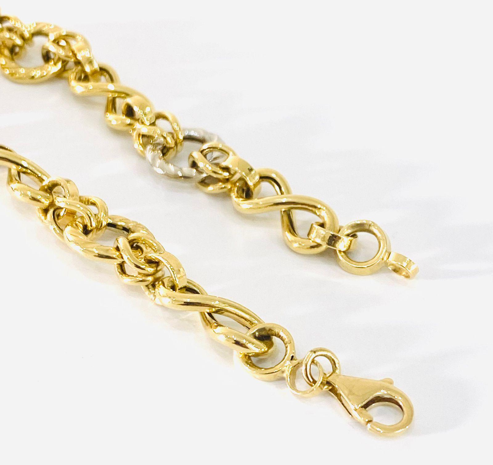 18k Infinity Gold Bracelet ( 8.08 gms) - Image 2