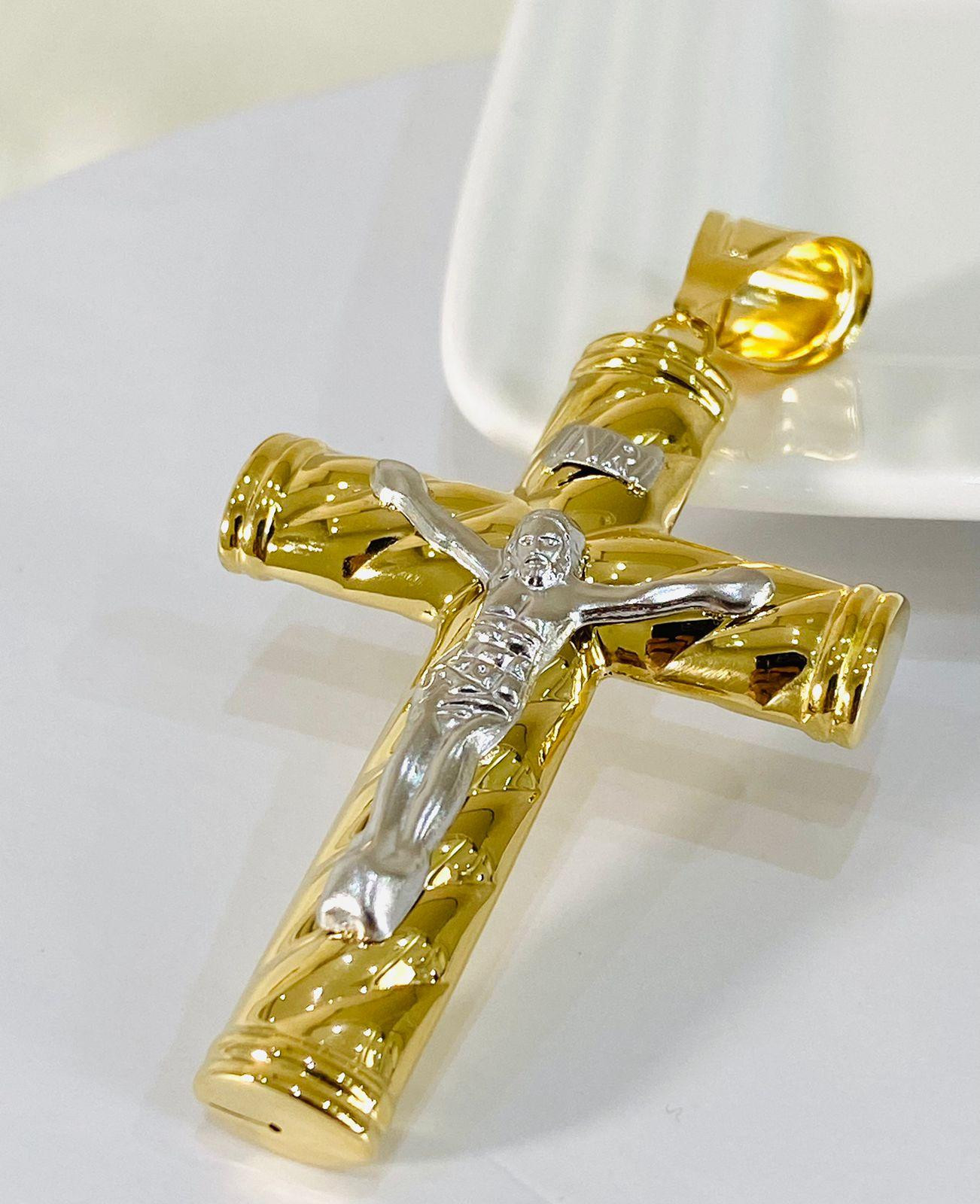 Real Gold Cross Pendant 18K 10.26 gms