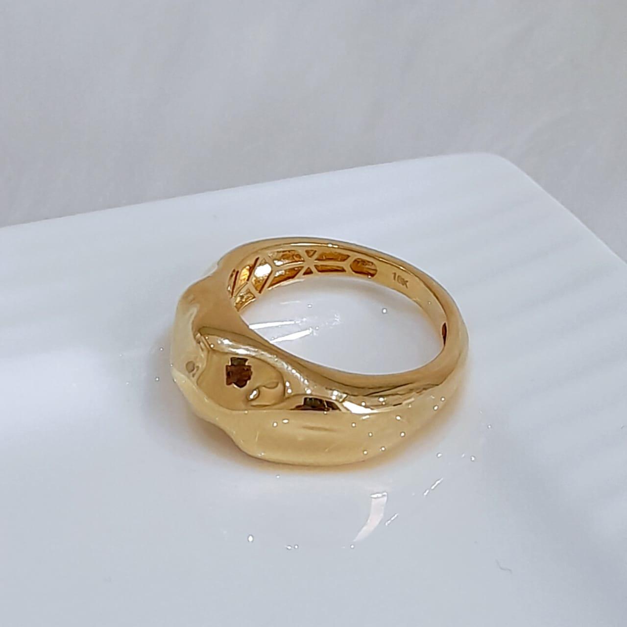 Real Gold Ring 18K (Size 7.5 ) 3.47 gms - Image 2