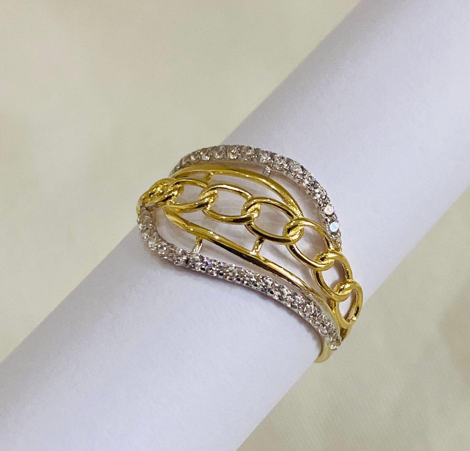 Real Gold Ring 18K (Size 5.5 ) 1.35 gms