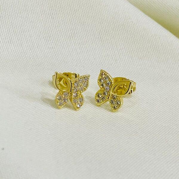 Waterproof Accessories Plated Butterfly Design Jewelry Earring - Image 2