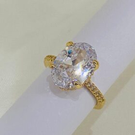 Waterproof High Quality Accessories Plated Ring (size: 7.3)