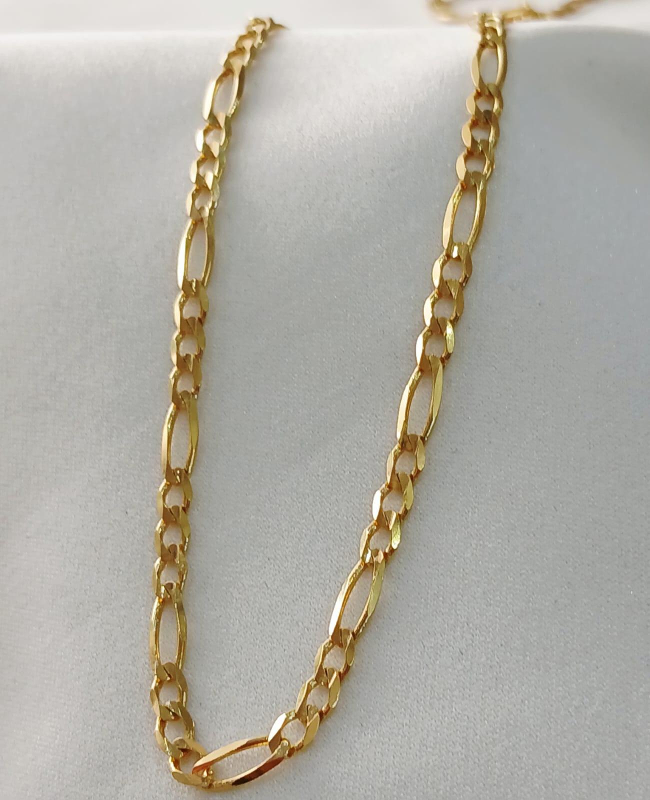 Real Gold Figaro Chain 18k (7.68gms)