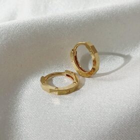 Real Gold Tiny Hoop Earring 18K(0.87 gms)