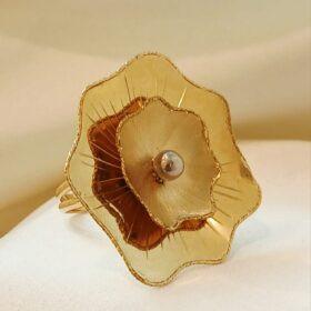 Real Gold  Ring 18K (Size: 8.9 ) 8.80 gms