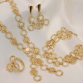 Real Gold Full Set 18k (Necklace/Earring/Bracelet/Ring) 47.73 gms