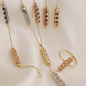 Real Gold Full Set 18k (Necklace/Earring/Bracelet/Ring) 17.01 gms