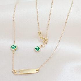 Real Gold Baby Necklace 18k (1.30/1.32 gms)