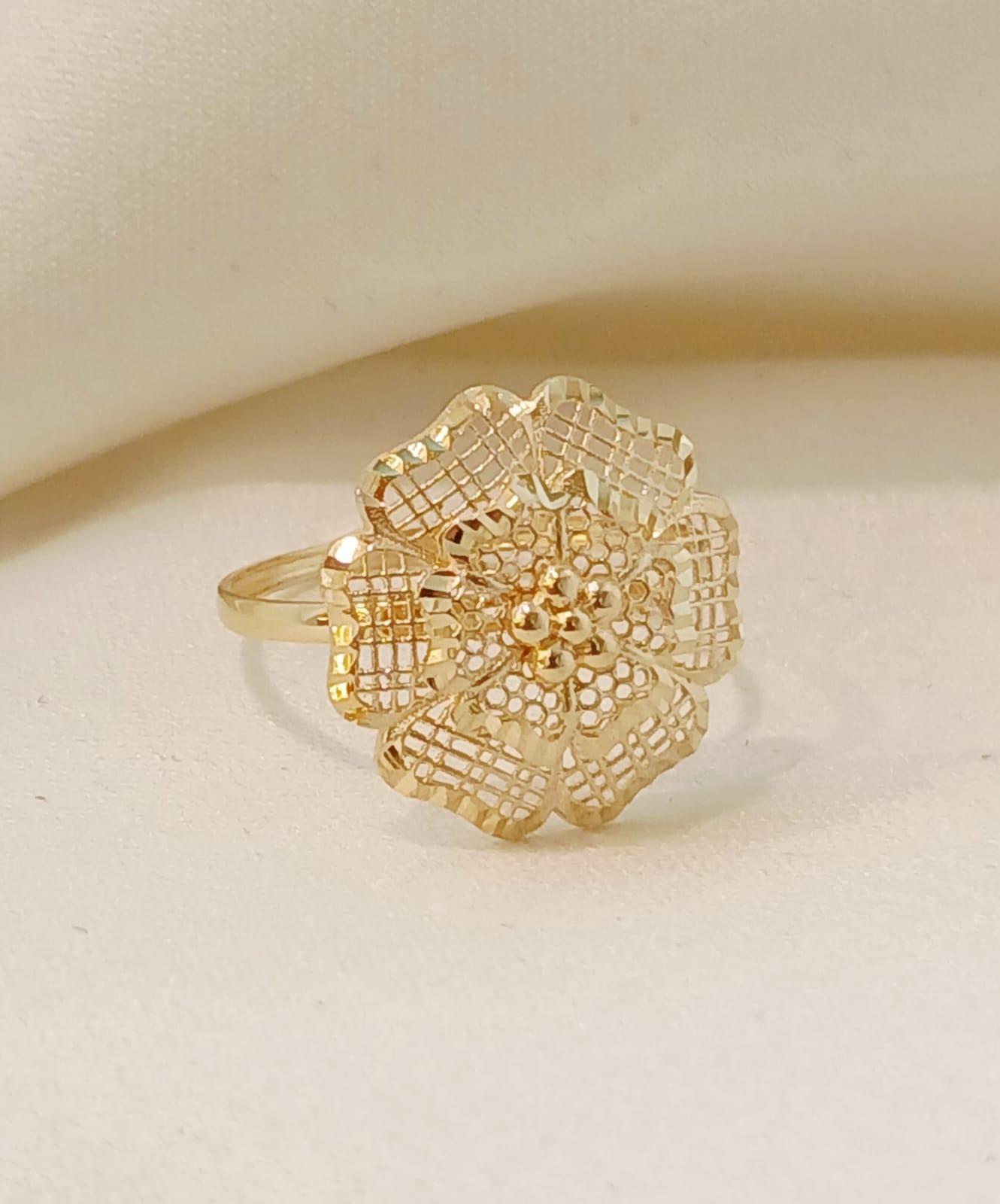 Real Gold Ring 18K (Size: 6.8 ) 1.46 gms