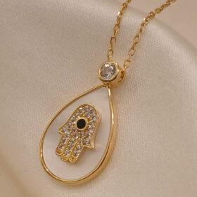 Real Silver Eye Necklace 925( 3.15 gms)