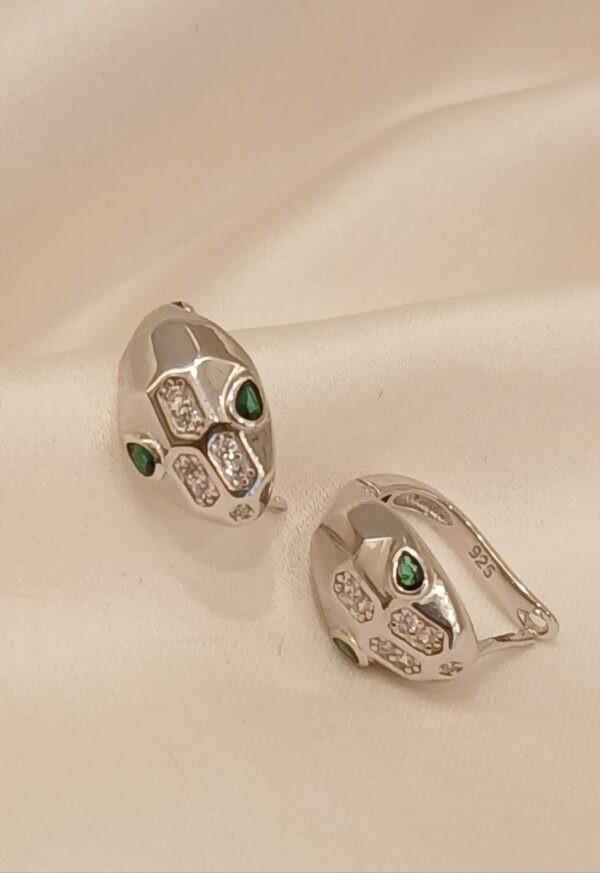 925 Real Silver Clip Snake Earring (5.76 gms)