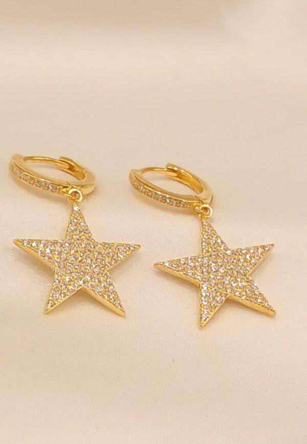 925 Real Silver Star Earring (4.44 gms)