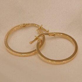 Real Gold  Hoop Earring 18K(0.97/1.02 gms)
