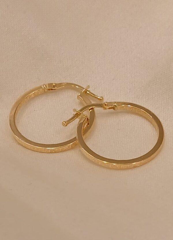 Real Gold  Hoop Earring 18K(0.97/1.02 gms)