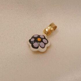 Real Gold Tiny Flower Pendant 18K( 0.16/0.27 gms)