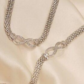 925 Real Silver Half Set (Necklace/Bracelet) 19.96 gms