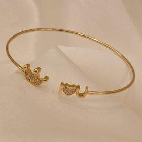 Real Silver 925 Crown Bangle 3.01 gms