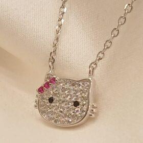 Real Silver Hello Kitty Necklace 925( 4.19 gms)