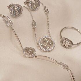 925 Real Silver FullSet (Necklace/Earring/Ring/Bracelet) 9.02 gms