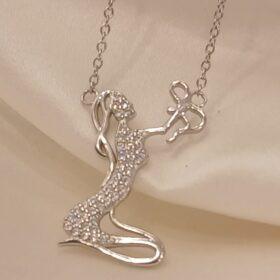 Real Silver Mother & Baby Necklace 925(3.89 gms)
