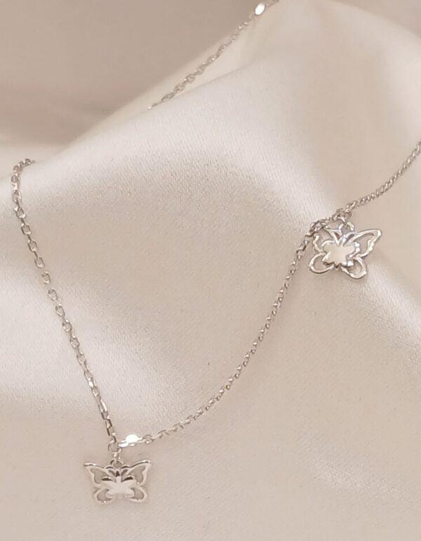Real Silver Butterfly Anklet 925 (1.76 gms)