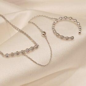 Real Silver Bracelet Ring Chain 925 (Cuff) 4.00 gms