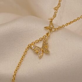 Real Silver Butterfly Necklace 925( 3.94 gms)