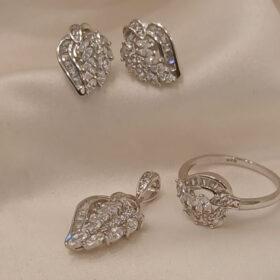 925 Real Silver Half Set (Pendant/Earring/Ring)6.42 gms