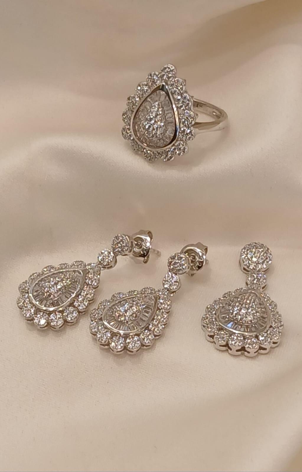 925 Real Silver Half Set (Pendant/Earring/Ring)12.29 gms