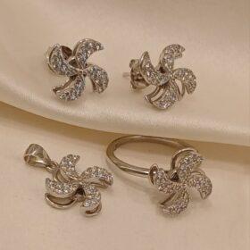 925 Real Silver Half Set (Pendant/Earring/Ring)8.06 gms