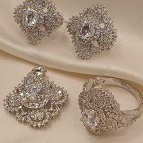 925 Real Silver Half Set (Pendant/Earring/Ring)14.97 gms