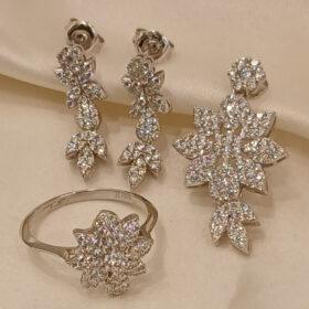 925 Real Silver Half Set Swan (Pendant/Earring/Ring)8.88 gms