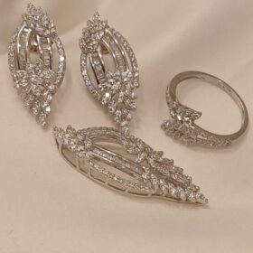 925 Real Silver Half Set (Pendant/Earring/Ring)9.31 gms