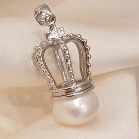 Real Silver Crown Pendant 925 (6.19 gms)