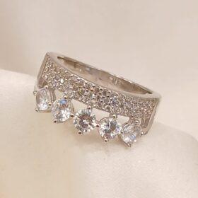 Real Silver Ring 925 (size: 8/9.1 ) 5.14/5.24 gms