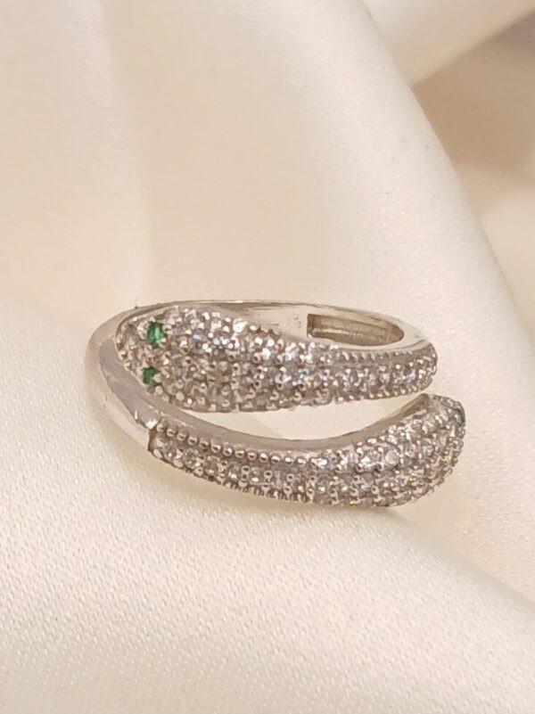 Real Silver Snake Ring 925 (size: 5/7 ) 2.72/2.78 gms