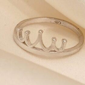 Real Silver Crown Ring 925 (size:7/8.2/ 9.5 ) 1.77/1.85 gms