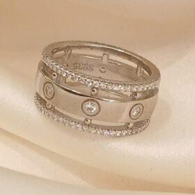 Real Silver Ring 925 (size: 5.7/6.2 ) 5.69/5.79 gms