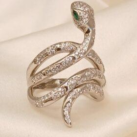 Real Silver Ring Snake 925 (size: 6.8 ) 7.49 gms