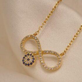 Real Silver Infinity Design Necklace 925( 3.32 gms)
