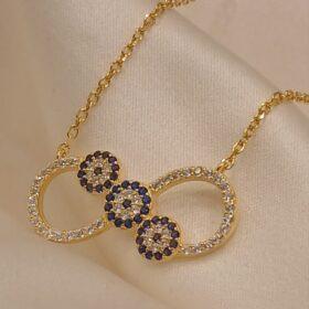 Real Silver Infinity Design Necklace 925( 4.35 gms)