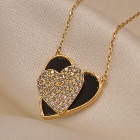 Real Silver Heart Necklace 925( 3.38 gms)